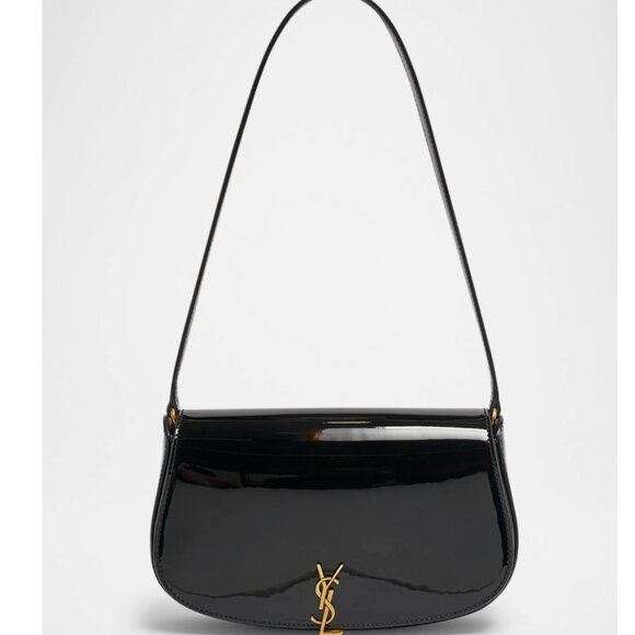 NWT Brand: YSL mini black patent leather shoulder bag - Picture 1 of 2